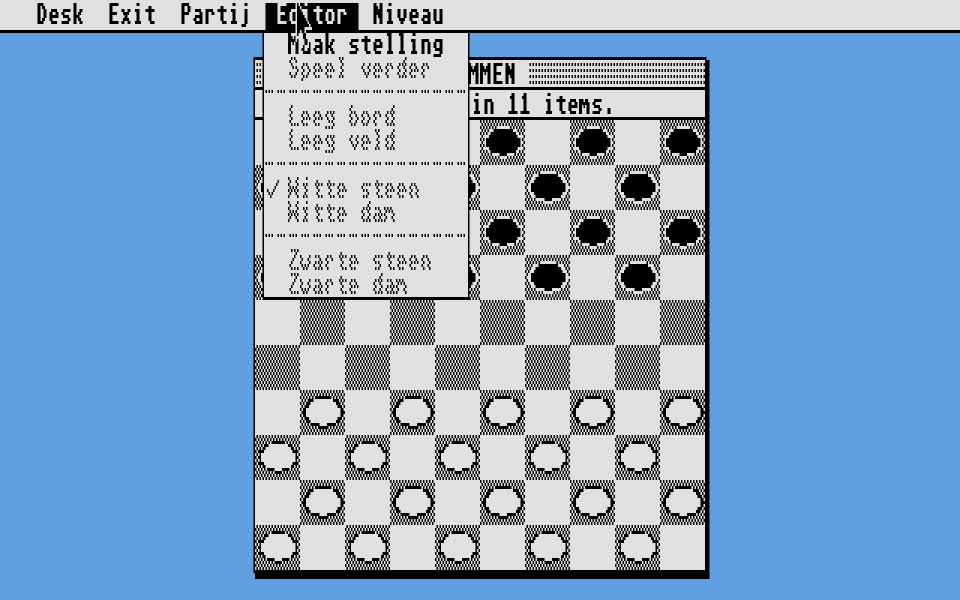 Dammen atari screenshot